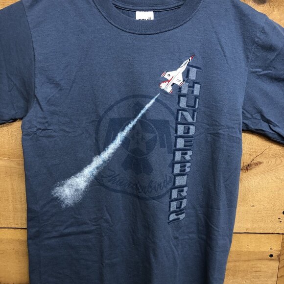 Vintage Thunderbirds USAF Fighter Planes Mens T-Shirt Size Medium EMBROIDERED - Picture 2 of 10